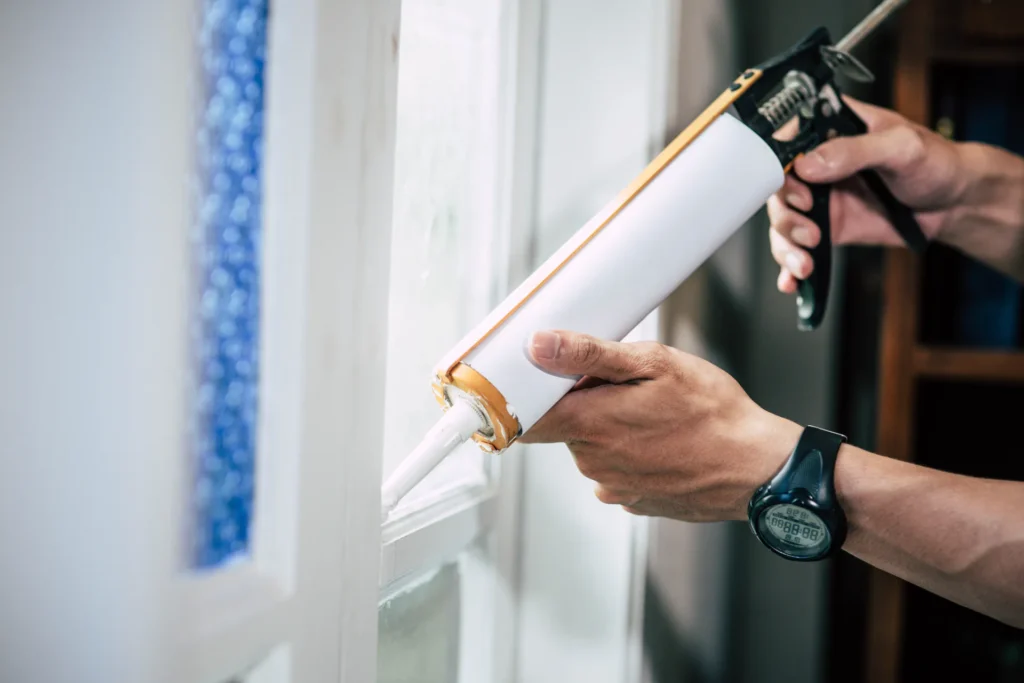 Carpenter Using Glue